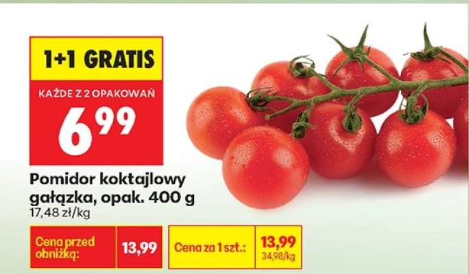 Pomidor koktajlowy gałązka opak 400 g