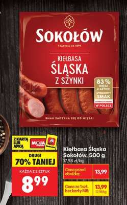 Kiełbasa Śląska Sokołów, 500 g
