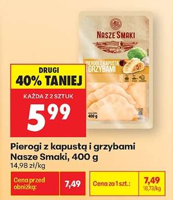 Pierogi z kapustą i grzybami Nasze Smaki 400 g