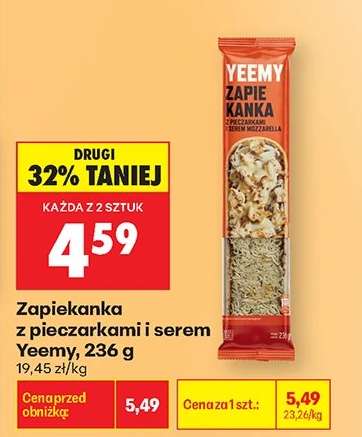 Zapiekanka z pieczarkami i serem Yeemy, 236 g