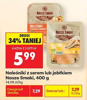 Naleśniki z serem lub jabłkiem Nasze Smaki, 400 g