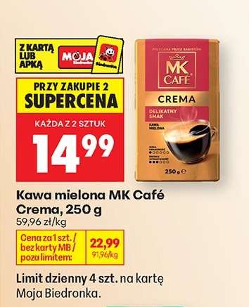 Kawa mielona MK Café Crema, 250 g