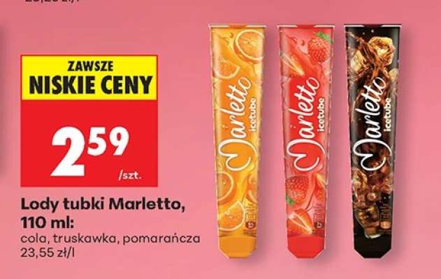 Lody tubki Marletto, 110 ml