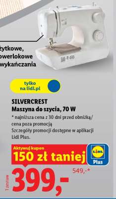 SILVERCREST Maszyna do szycia, 70 W