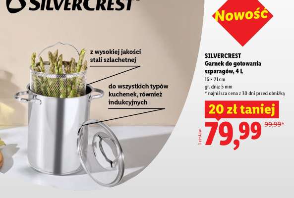 SILVERCREST Garnek do gotowania szparagów, 4 L