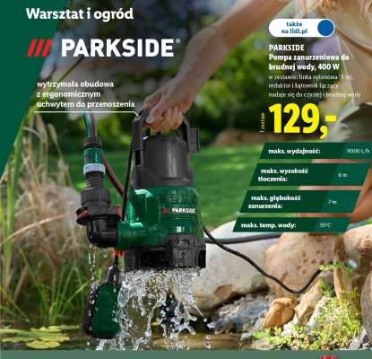 PARKSIDE Pompa zanurzeniowa do brudnej wody, 400 W