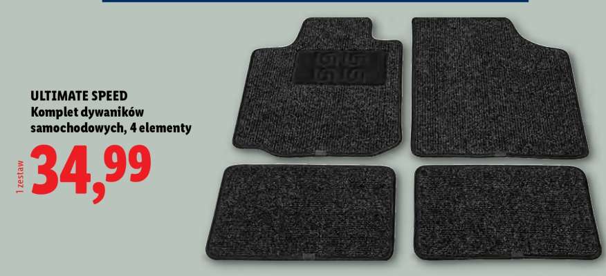 ULTIMATE SPEED Komplet dywaników samochodowych, 4 elementy