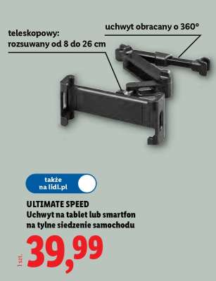 ULTIMATE SPEED Uchwyt na tablet lub smartfon na tylne siedzenie samochodu