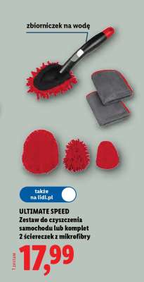 ULTIMATE SPEED Zestaw do czyszczenia samochodu lub komplet 2 ściereczek z mikrofibry