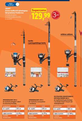 CRIVIT Zestaw wędkarski spinningowy lub gruntowy i feederowy