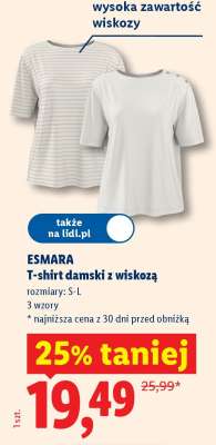 ESMARA T-shirt damski z wiskozą