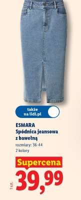 ESMARA Spódnica jeansowa z bawełną