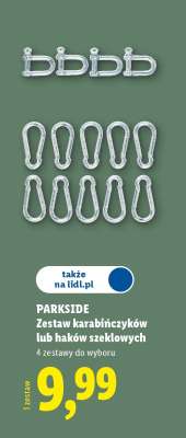 PARKSIDE Zestaw karabińczyków lub haków szeklowych