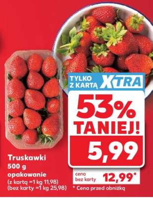 Truskawki 500 g opakowanie