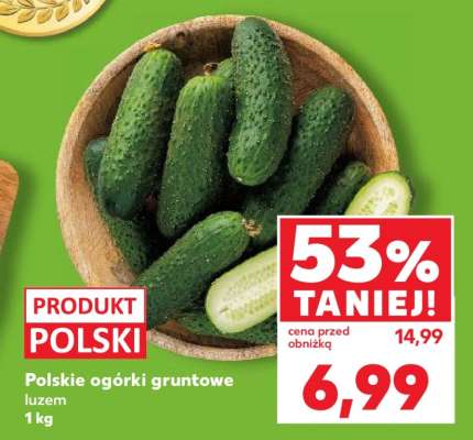 Polskie ogórki gruntowe, luzem 1 kg