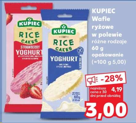 KUPIEC Wafle ryżowe w polewie