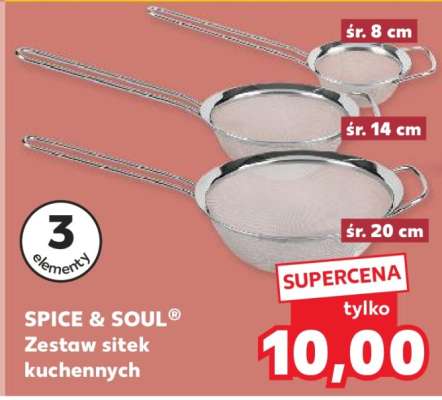 SPICE & SOUL® Zestaw sitek kuchennych