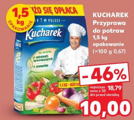 KUCHAREK Przyprawa do potraw 1,5 kg opakowanie