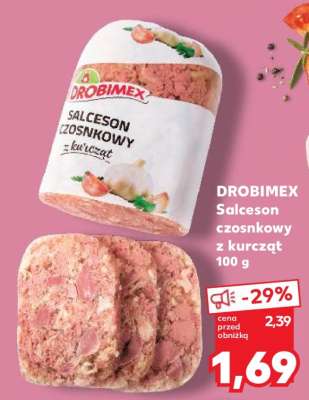 DROBIMEX Salceson czosnkowy z kurcząt 100 g