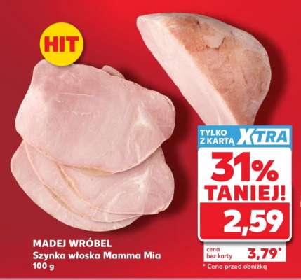 Szynka włoska Mamma Mia 100 g