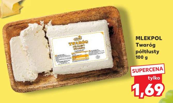 MLEKPOL Twaróg półtłusty 100 g