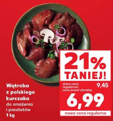 Wątroba z polskiego kurczaka do smażenia i pasztetów 1 kg