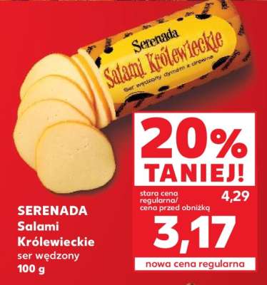 SERENADA Salami Królewieckie ser wędzony 100 g
