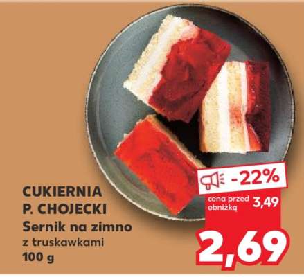 Sernik na zimno z truskawkami 100 g