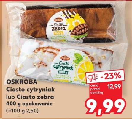 Ciasto cytryniak lub Ciasto zebra 400 g opakowanie