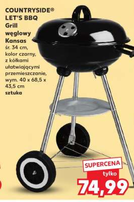 COUNTRYSIDE® LET’S BBQ Grill węglowy Kansas