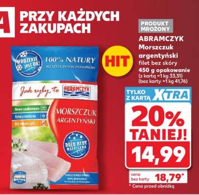 ABRAMCZYK Morszczuk argentyński filet bez skóry
