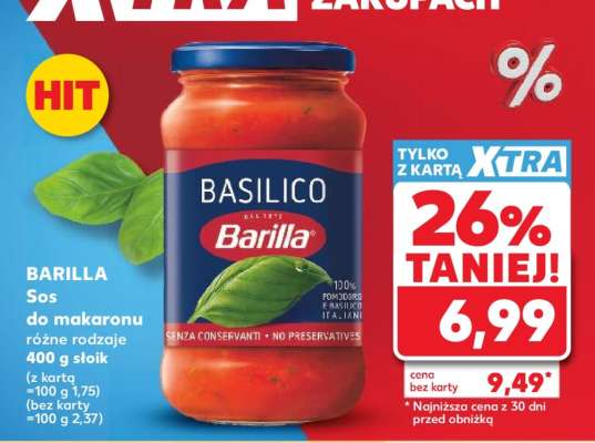 BARILLA Sos do makaronu różne rodzaje 400 g słoik