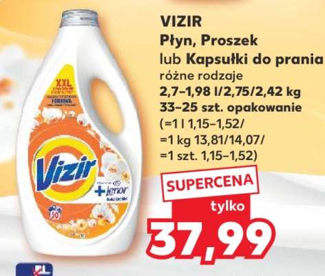 VIZIR Płyn, Proszek lub Kapsułki do prania