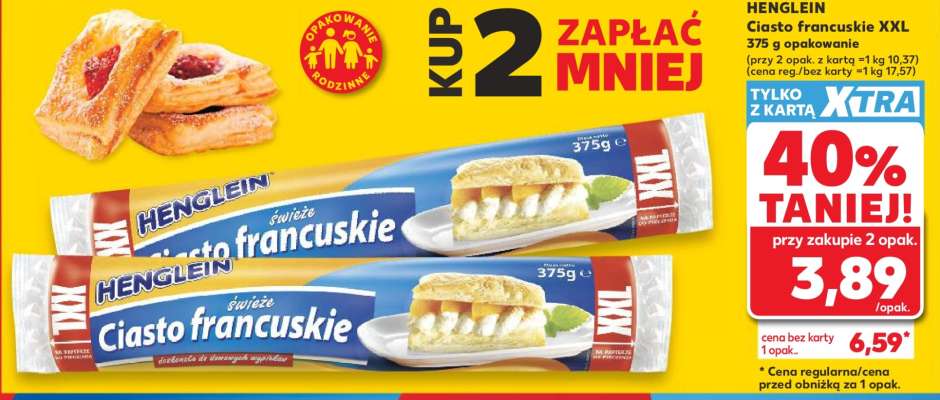 HENGLEIN Ciasto francuskie XXL
