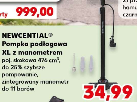 NEWCENTIAL® Pompka podłogowa XL z manometrem