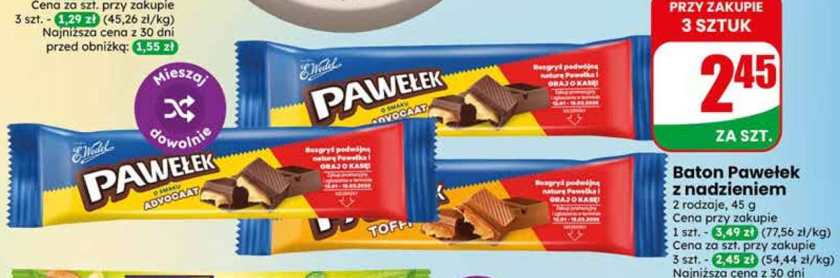 Baton Pawełek z nadzieniem