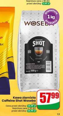 Kawa ziarnista Caffeine Shot Woseba