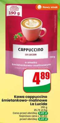 Kawa cappuccino śmietankowo-malinowe La Lucida