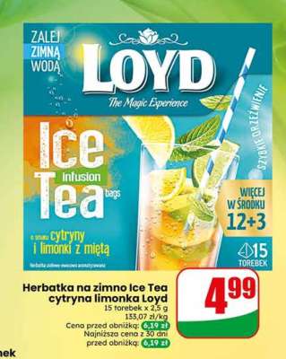 Herbatka na zimno Ice Tea cytryna limonka Loyd