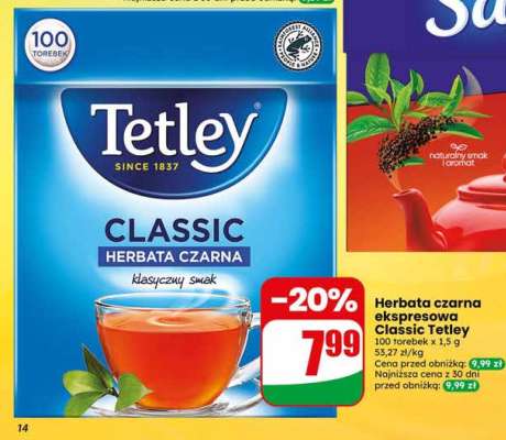 HERBATA CZARNA EKSPRESOWA CLASSIC TETLEY
