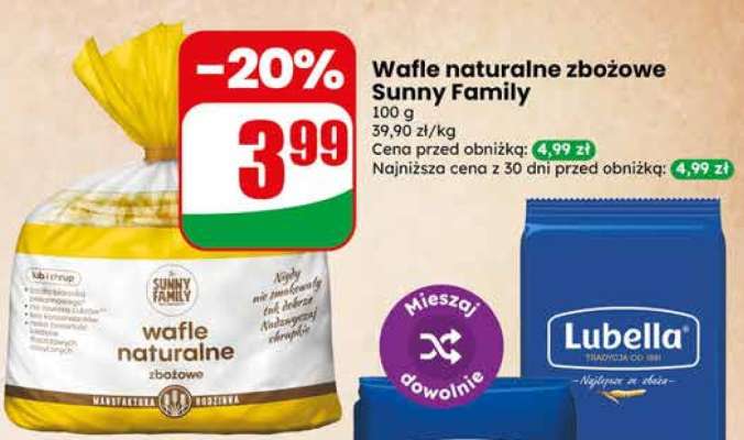 Wafle naturalne zbożowe Sunny Family