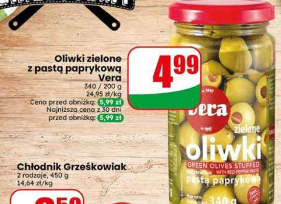 Oliwki zielone z pastą paprykową Vera