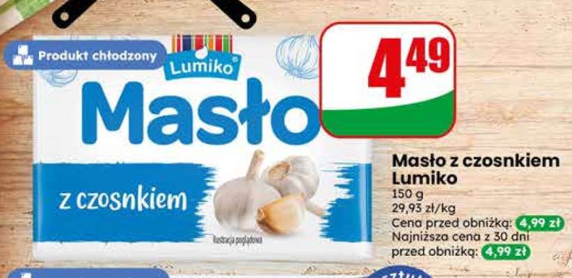 Masło z czosnkiem Lumiko