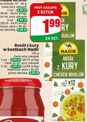 Rosół z kury w kostkach Nadir