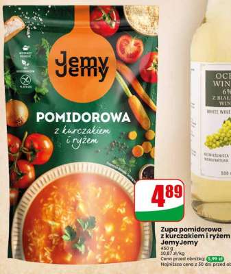 Zupa pomidorowa z kurczakiem i ryżem JemyJemy