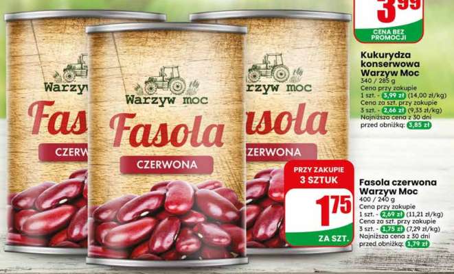 Fasola czerwona Warzyw Moc