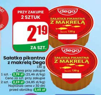 Sałatka pikantna z makrelą Dega