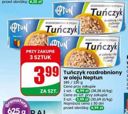 Tuńczyk rozdrobniony w oleju Neptun