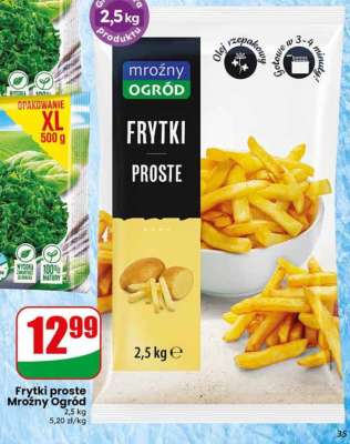 Frytki proste Mroźny Ogród