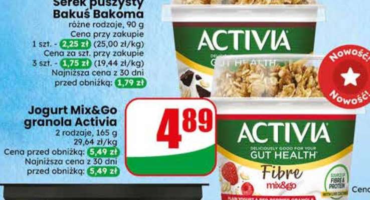 Jogurt Mix&Go granola Activia